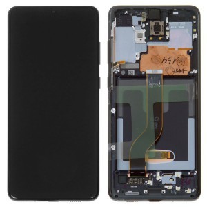 Дисплей для Samsung S20 Plus (G985F / G986F) в сборе с рамкой (черный) 100 Or - уточнять по наличию 