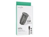 AЗУ VIXION U21c (2-USB/2.4A) + Type-C кабель 1м короткий бок (черный)
