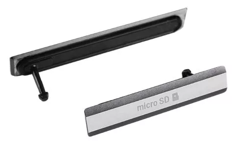 Набор заглушек (USB+MicroSD) Sony D6503 (Z2) Черный