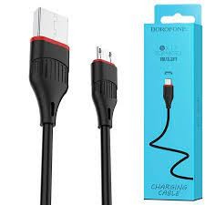 Кабель USB - MicroUSB Borofone BX17  (2.4 А, 1м) Черный 