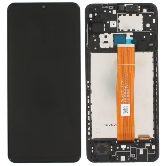 Дисплей для Samsung A12 (A125F) в сборе с рамкой (черный) 100 Or S