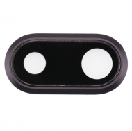 Стекло камеры Apple iPhone 8 Plus Черное