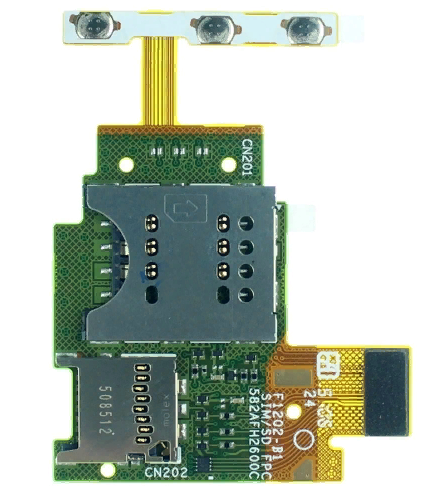 Шлейф Sony ST26i (J) на разъем SIM/MMC/кнопки громкости/кнопка включения
