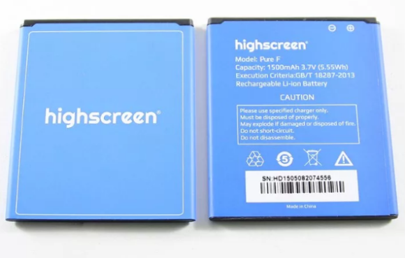 Аккумулятор Highscreen Pure F 6000mAh