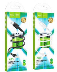 Кабель USB-С - Lightning 8 pin (1m) силиконовый цвет в ассортименте HOCO X83 Кабель USB-С - Lightning 8 pin (1m) силиконовый цвет в ассортименте HOCO X83