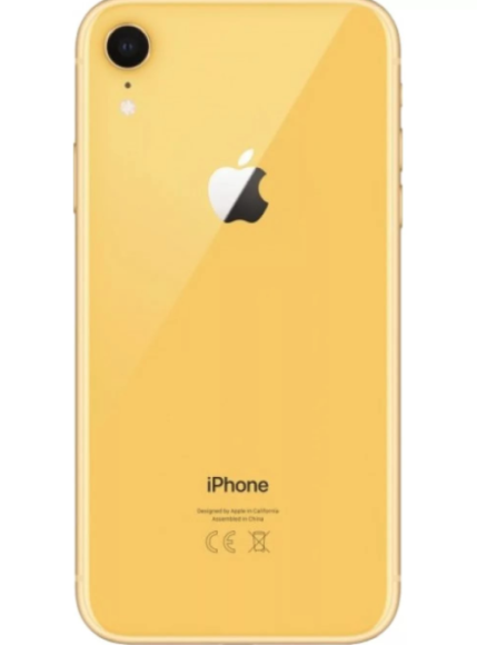 Задняя крышка Apple iPhone Xr (стекло) Желтый