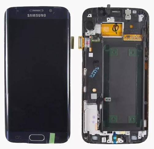 Дисплей для Samsung Galaxy S6 Edge (G925F) в сборе с тачскрином + рамка Черный - Оригинал