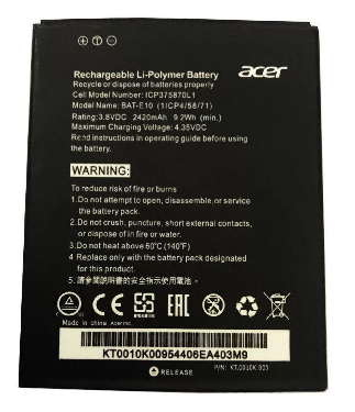 Аккумулятор Acer BAT-E10 (Z530)