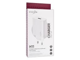 Сетевое зарядное устройство (СЗУ) VIXION H11 (1-USB) Quick Charger 3.0 (белый) 