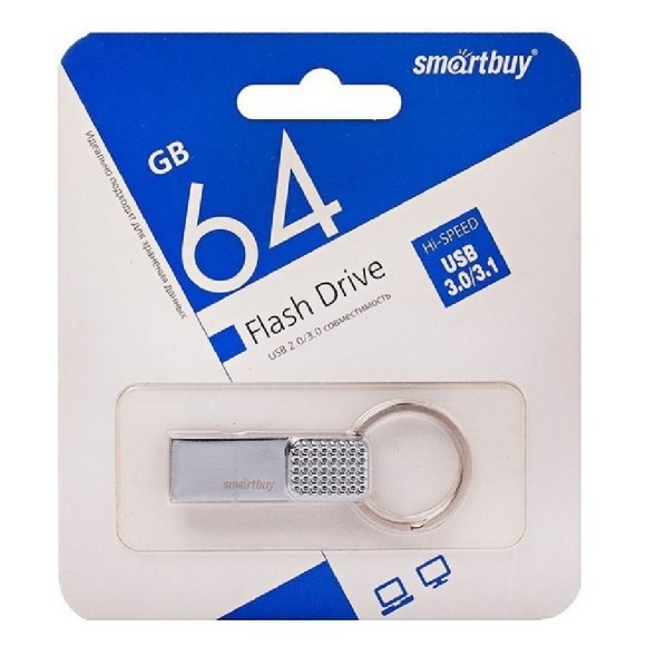 USB-Флеш 64GB Smart Buy Ring  Металл