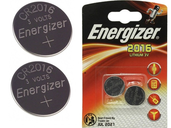 Батарейка Energizer CR2016 (2 шт. в блистере)