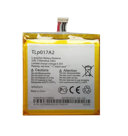 Аккумулятор TLp017A2/ TLp017A1/ TLi017A2 для Alcatel Idol mini/ Idol 2 mini L/ Fire E/ Idol 2 mini (OT-6012X/OT-6012D/OT-6014X/OT-6015X/OT-6016X/OT-6016D)