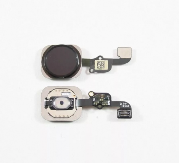 Шлейф для iPhone 6S и и iPhone 6S Plus с кнопкой HOME в сборе (Черный)
