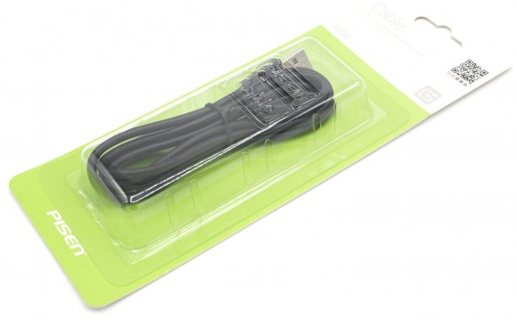  Кабель USB - MicroUSB Pisen MU03 (1 m, 2.4A ) Черный