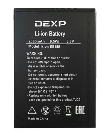 Аккумулятор DEXP Ixion ES155 (Vector)