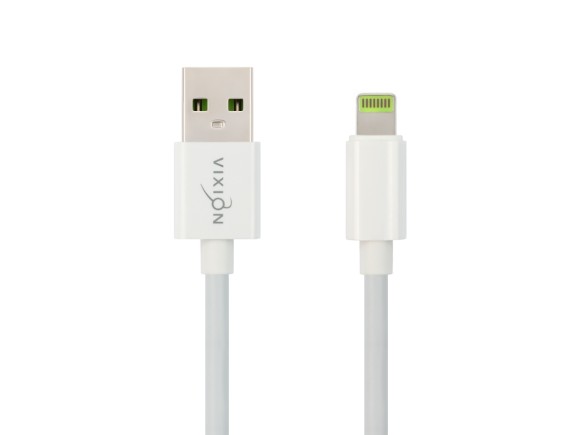  Кабель USB VIXION (K25i) для Iphone Lightning 8 pin (1.2m) белый