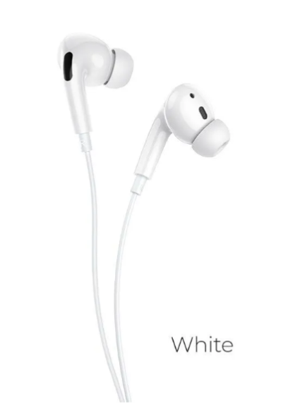 Наушники проводные для Iphone (Гарнитура) Borofone M30 Pro - Lightning Белый 