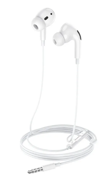 Наушники проводные для Iphone (Гарнитура) Borofone M30 Pro - Lightning Белый 