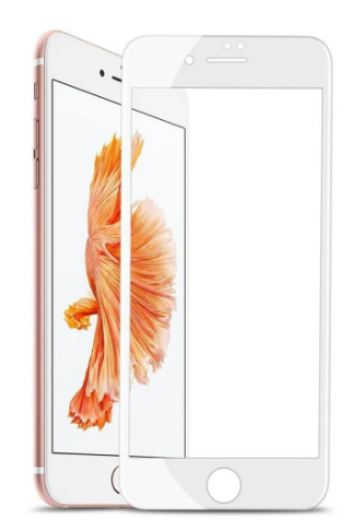 Защитное стекло Apple iPhone 7 Plus/ iPhone 8 Plus Белое (Премиум 5D)