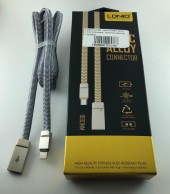 Кабель USB - MicroUSB LDNIO LS20 (плоский, оплетка нейлон) Серебро Кабель USB - MicroUSB LDNIO LS20 (плоский, оплетка нейлон) Серебро