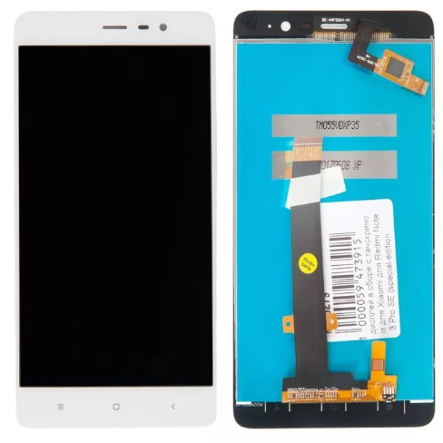 Дисплей Xiaomi Redmi Note 3 Pro SE (152 mm) в сборе с тачскрином Белый