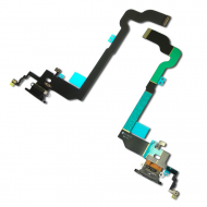 Шлейф для iPhone X c разъемом зарядки и микрофоном (Черный) Шлейф для iPhone X c разъемом зарядки и микрофоном (Черный)