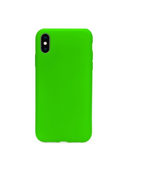 Чехол силиконовый для iPhone X/Xs Салатовый