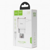 Сетевое зарядное устройство СЗУ Hoco C59A (кабель Micro USB)белый 