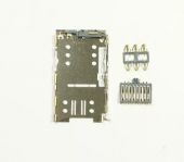 Коннектор SIM+MMC Meizu M2 mini/M3 Max/M3 Note/M3s mini/M5/U10/U20 (2 SIM+1 MMC)