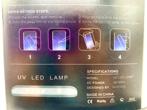Защитное стекло "UV комплект" для Samsung  S10 Lite (G770F)