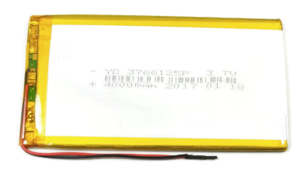 Универсальный аккумулятор 3766125p 3,7v Li-Pol 4000 mAh (3.7*66*125 mm)