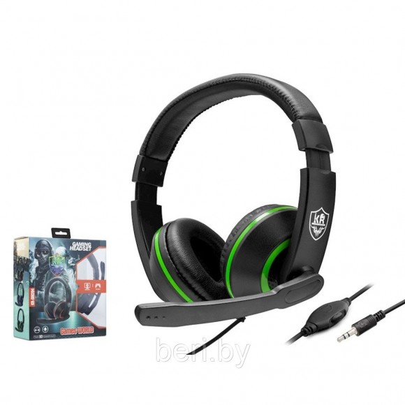 Игровые наушники KR-GM-101 RGB light headset Черные