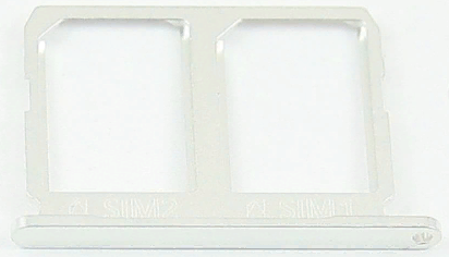 Контейнер SIM Samsung G920FD (S6 Duos) Белый