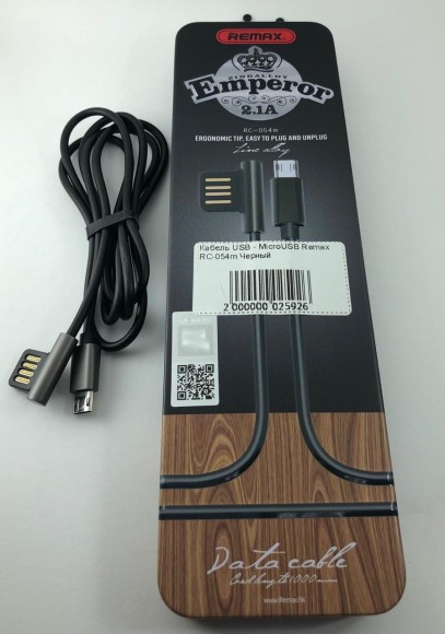 Кабель USB - MicroUSB Remax RC-054m Черный