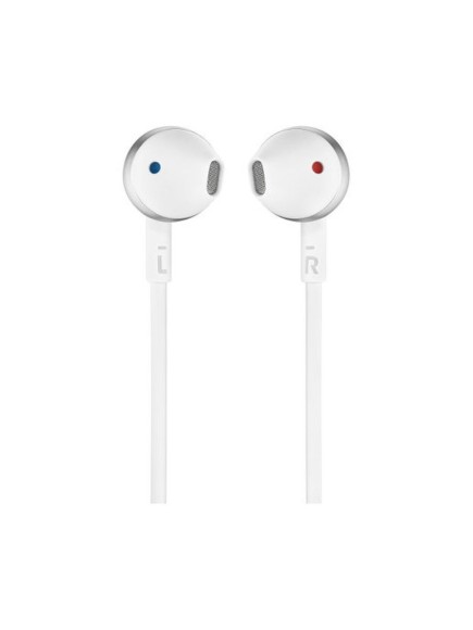 Наушники проводные (Гарнитура) JBL T205 (вкладыши) Хром - Оригинал